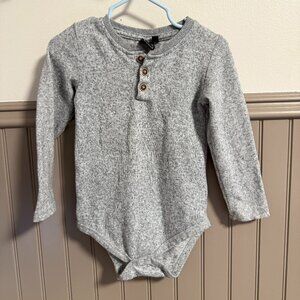 Z/C Long Sleeve Onesie | 24M | Grey